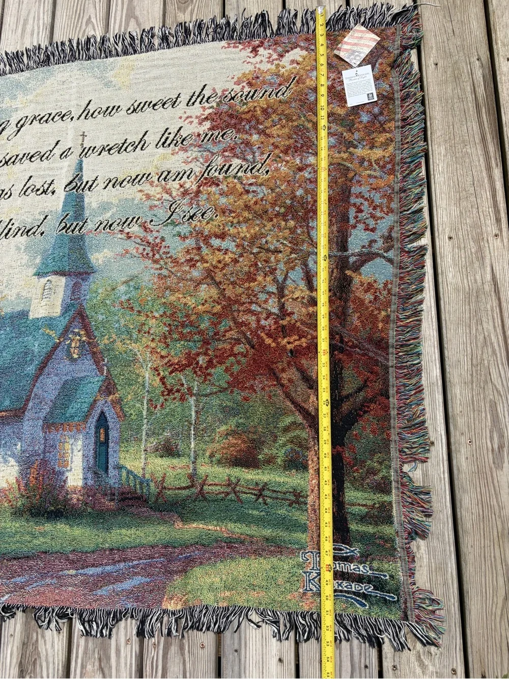 Thomas Kinkade Tapestry Throw Blanket 